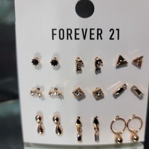 Forever 21 | Earrings | 9 Pairs | Gold